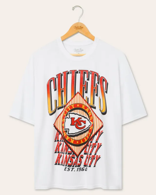 Kansas City Chiefs Oversized Tee made by Junk Food Clothing