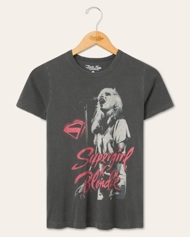 Women's SuperGirl X Blondie Rocker Original Tee made by Junk Food Clothing