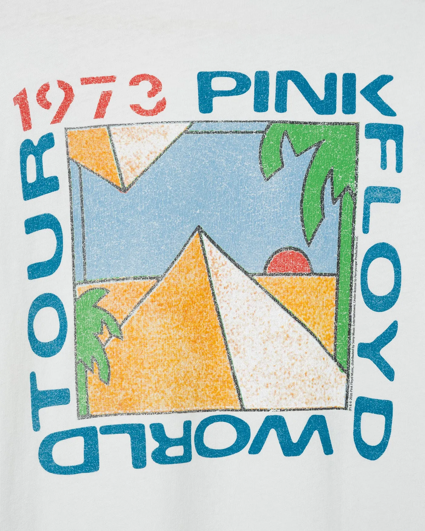 Pink Floyd 1973 World Tour Vintage Tee sold by Junk Food Clothing product image thumbnail 3