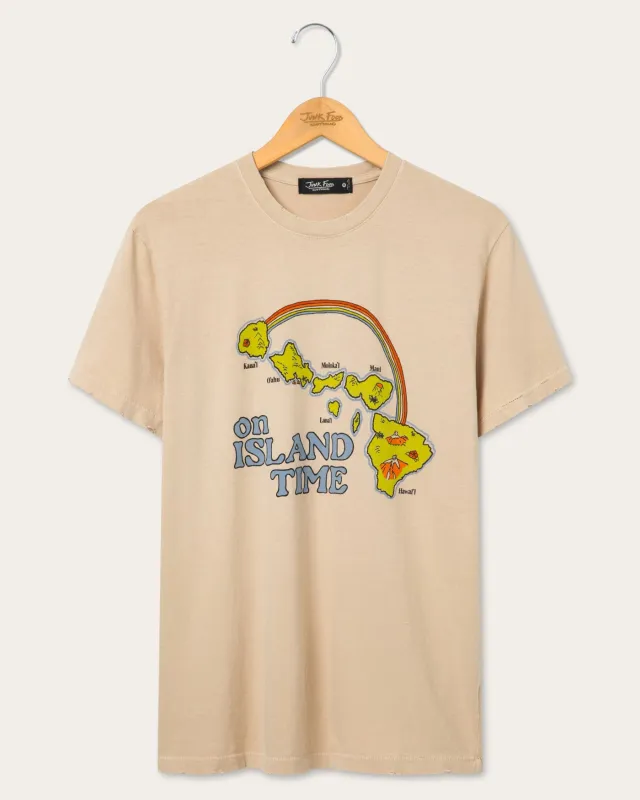 On Island Time Hawaii Vintage Tee made by Junk Food Clothing