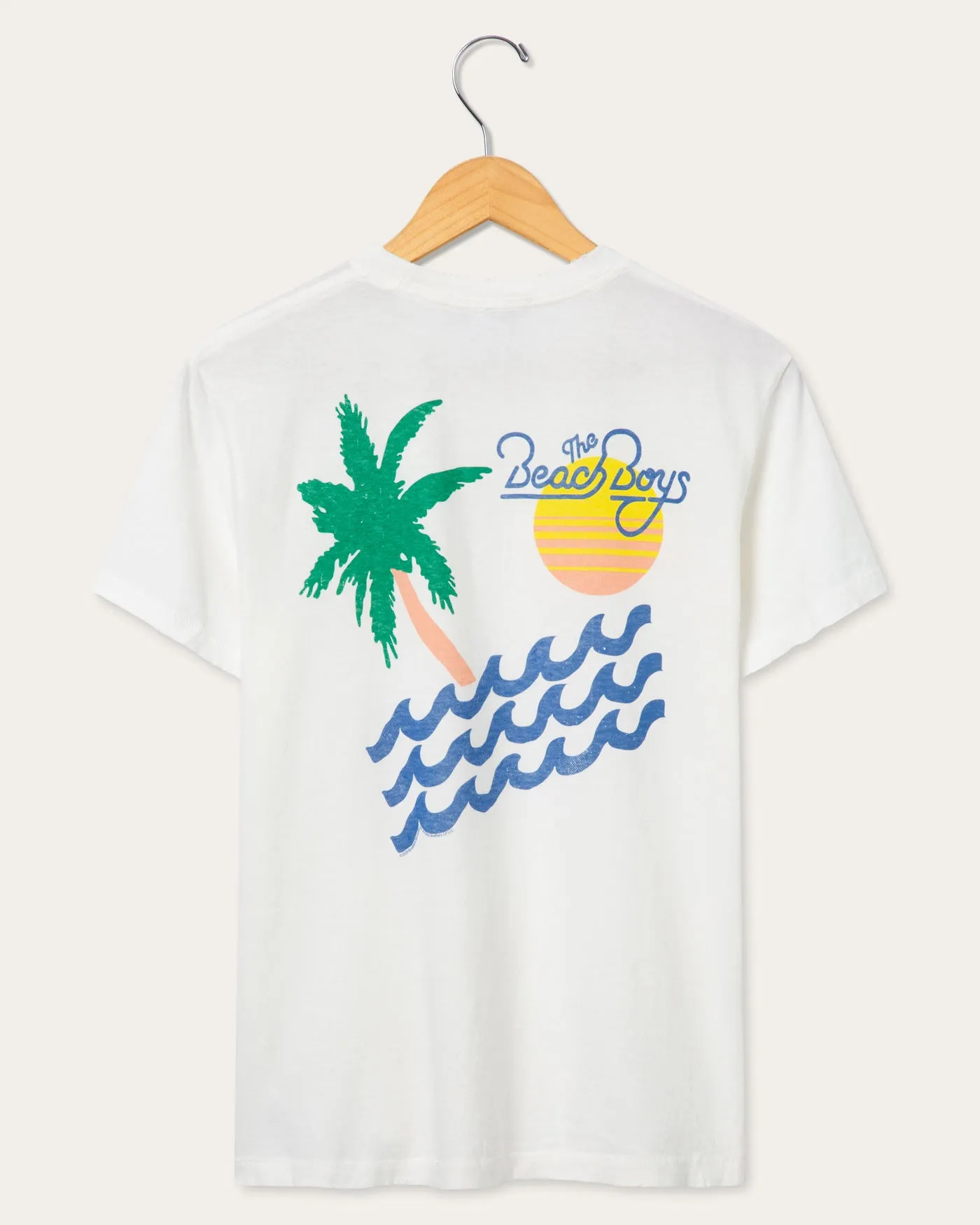 Women's The Beach Boys Palm and Waves Vintage Tee sold by Junk Food Clothing product image thumbnail 2