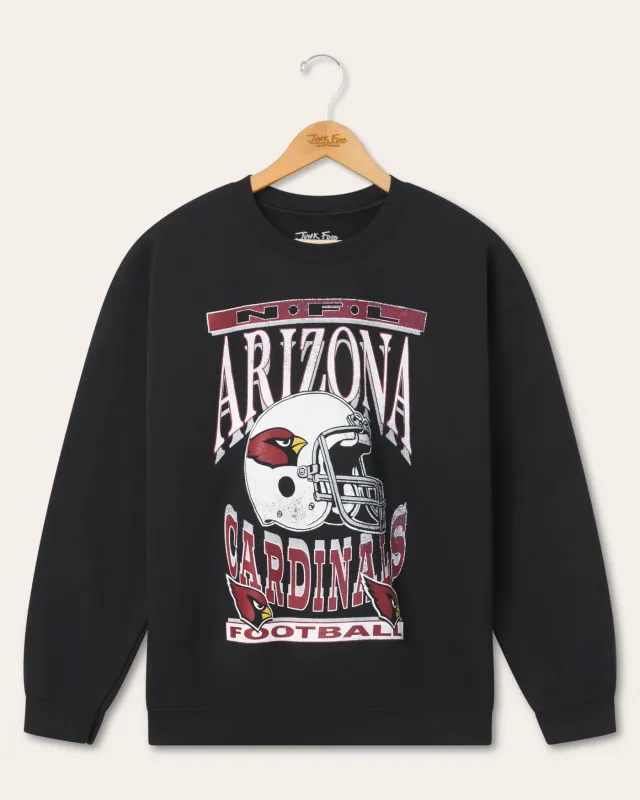 Arizona Cardinals Helmet Flea Market Crew Fleece made by Junk Food Clothing