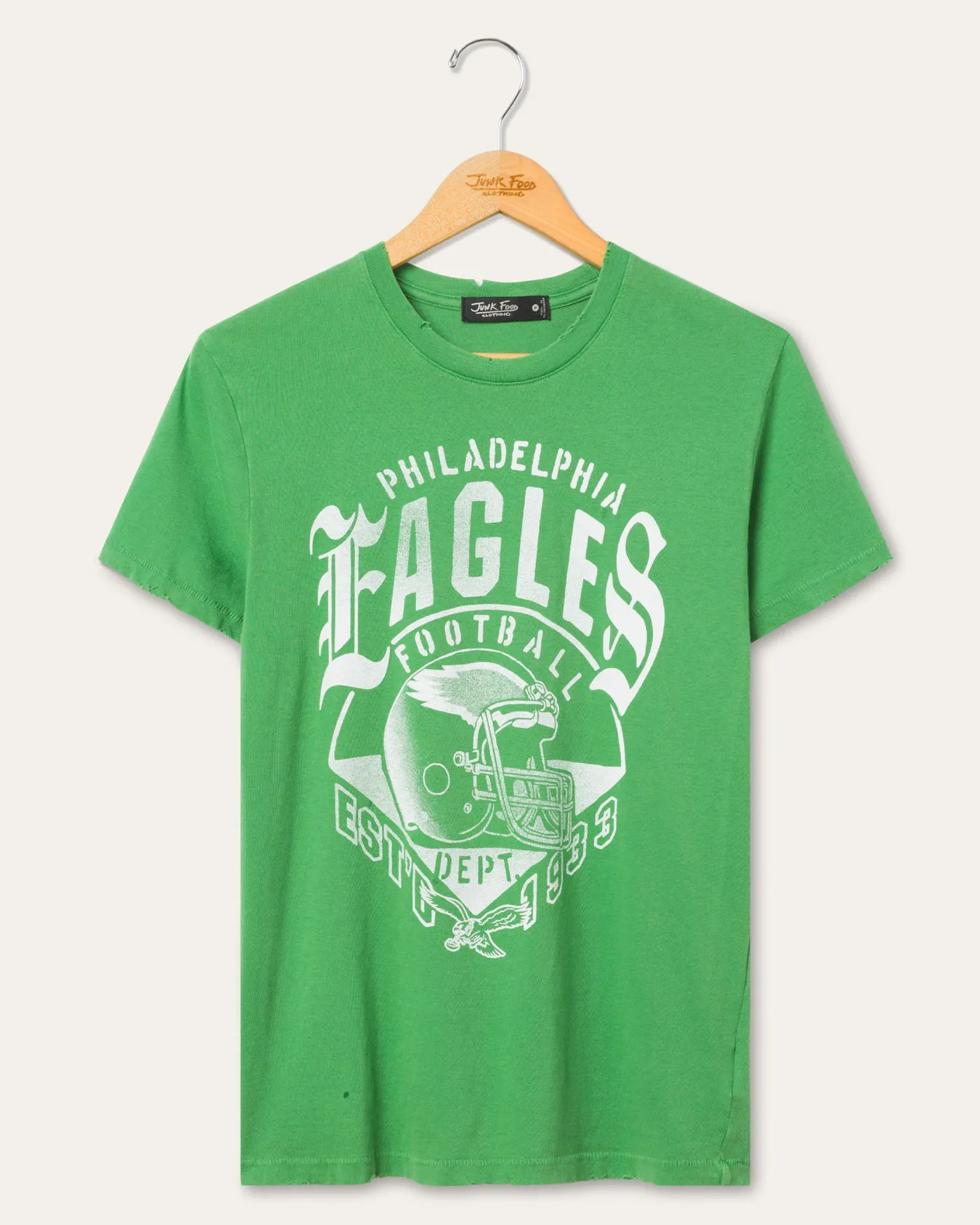 Women's Philadelphia Eagles Gridiron Vintage Tee sold by Junk Food Clothing
