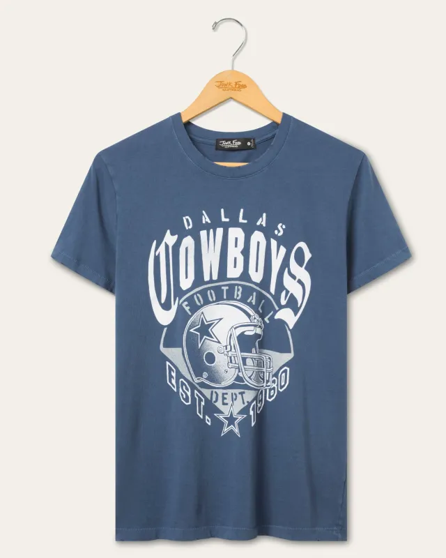 Women's Dallas Cowboys Gridiron Vintage Tee made by Junk Food Clothing