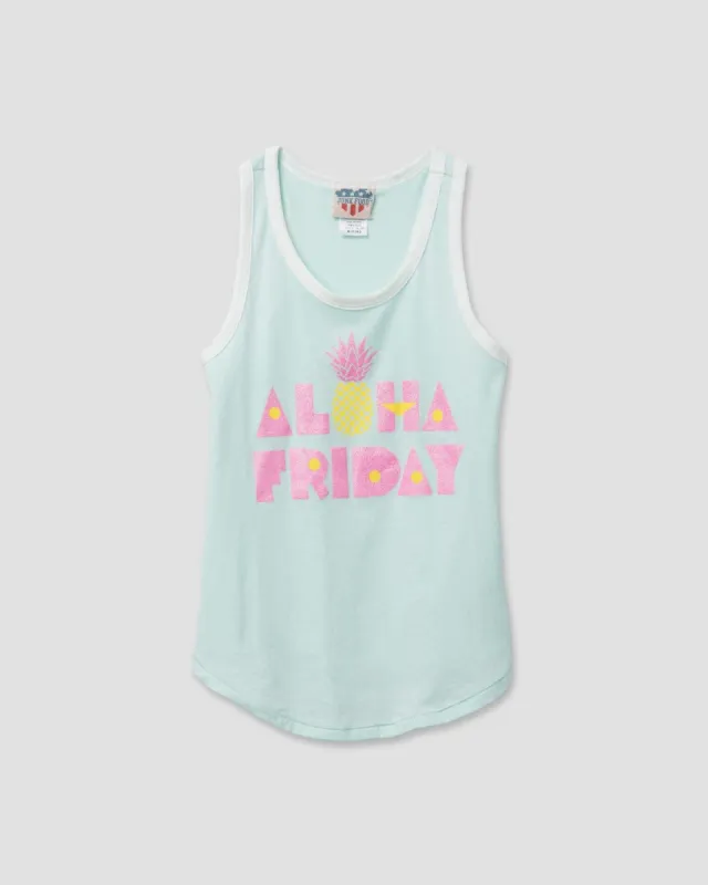 GIRLS ALOHA FRIDAY TANK sold by Junk Food Clothing