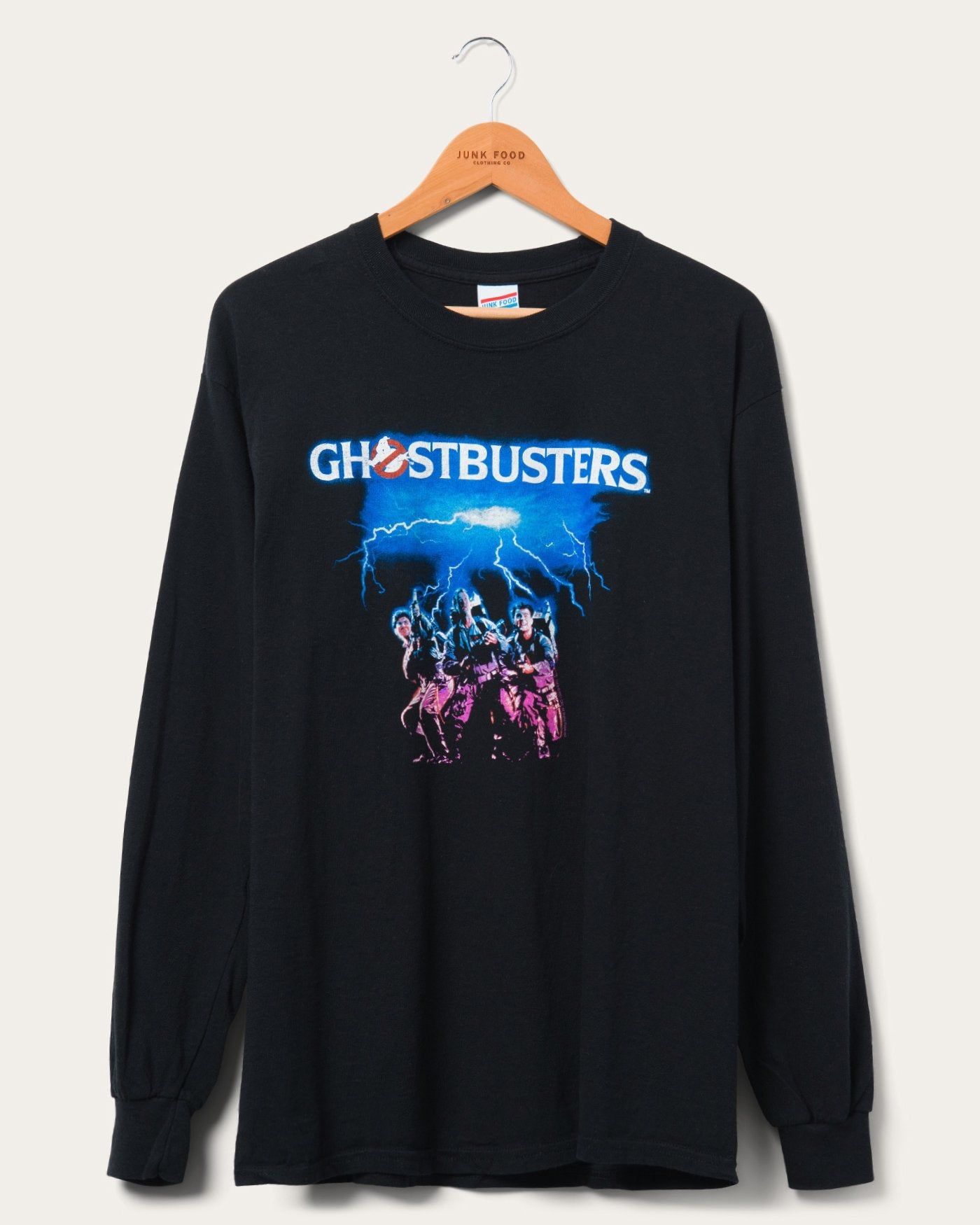 Ghostbusters Lightning Flea Market Long Sleeve Tee sold by Junk Food Clothing