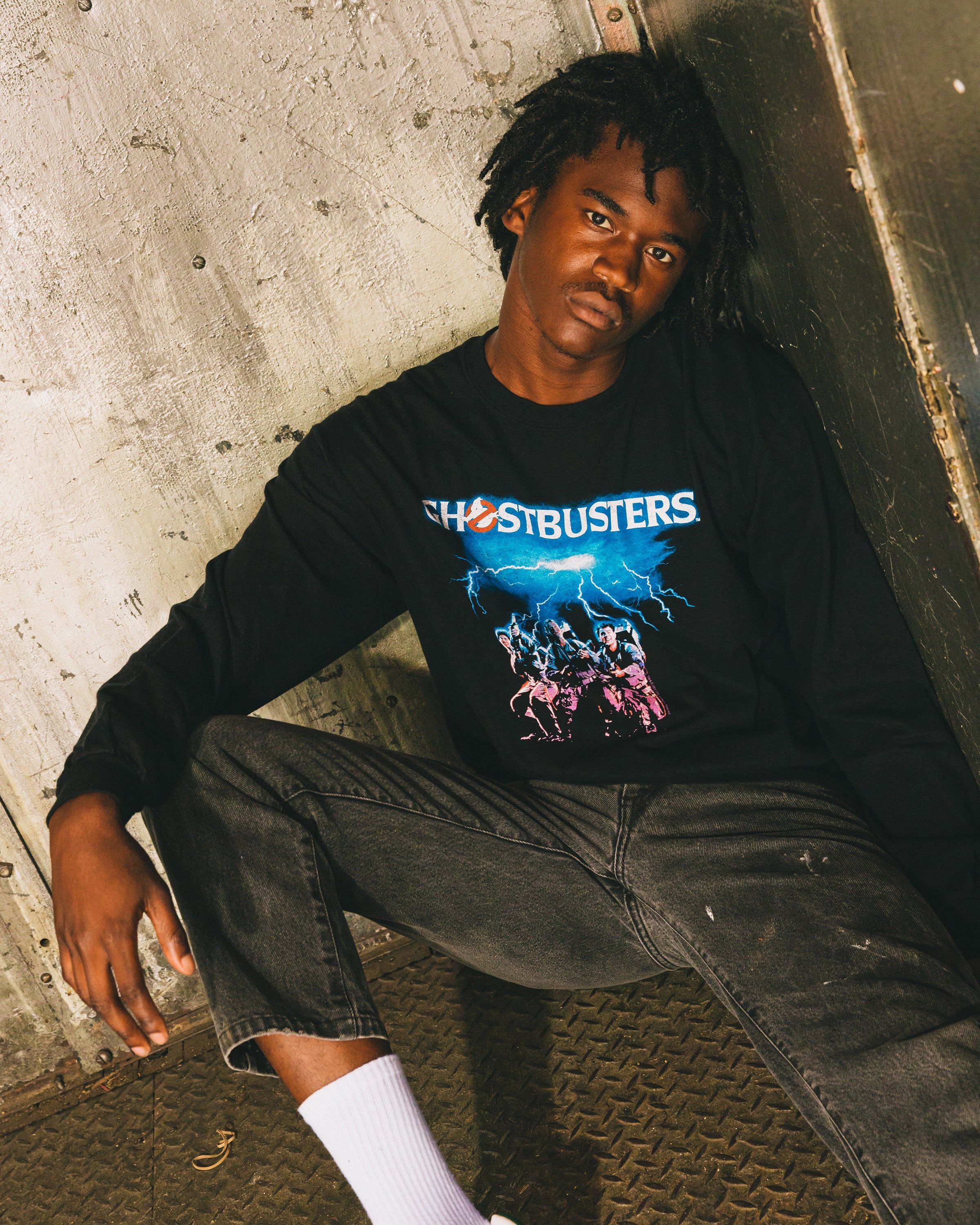 Ghostbusters Lightning Flea Market Long Sleeve Tee sold by Junk Food Clothing product image thumbnail 2