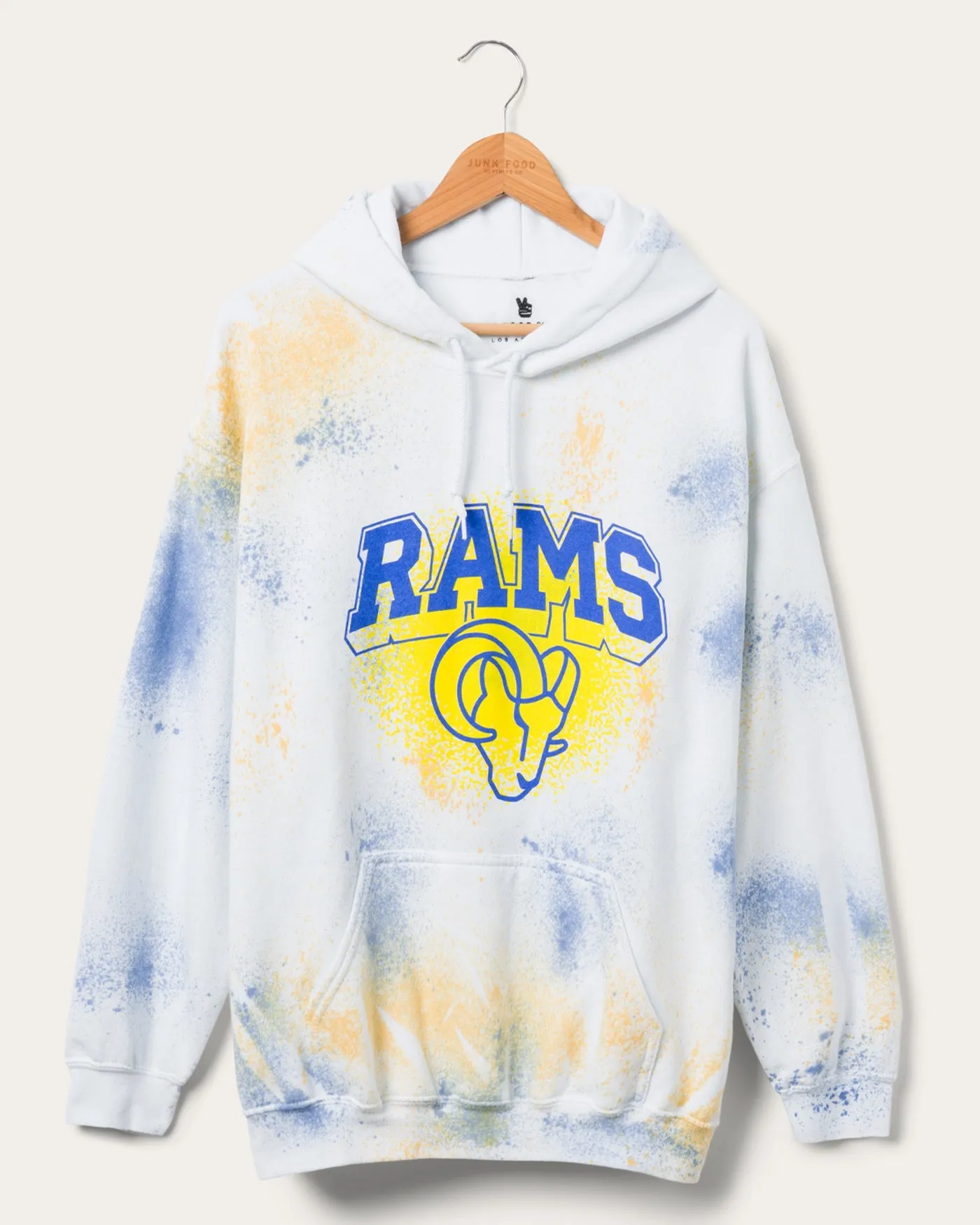 Rams Tie Dye Hoodie sold by Junk Food Clothing