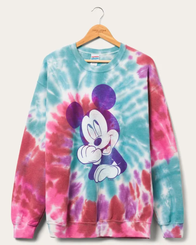 Mickey Tie Dye Flea Market Fleece sold by Junk Food Clothing