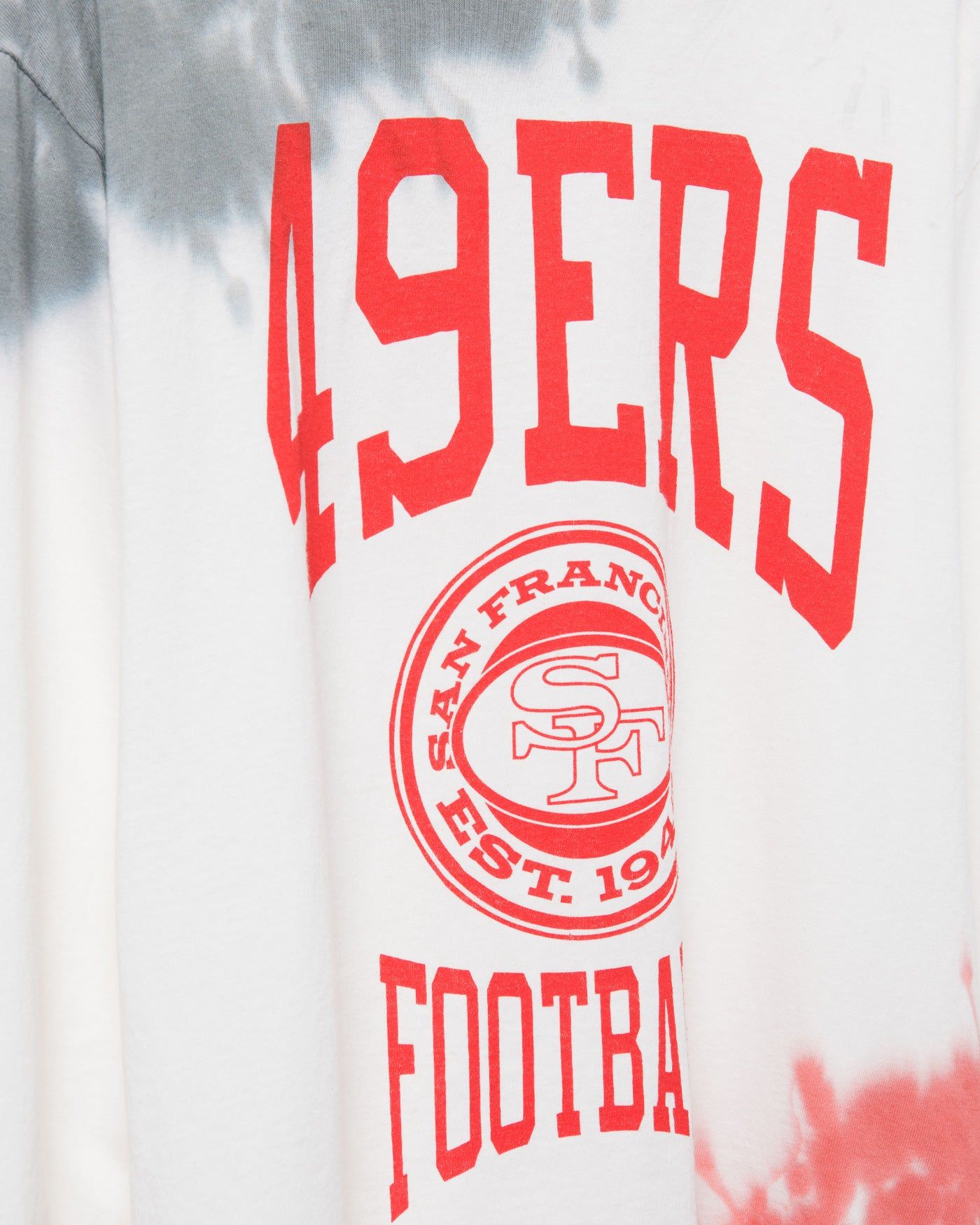 NFL San Francisco 49ers Tie Dye Long Sleeve Flea Market Tee sold by Junk Food Clothing product image thumbnail 4