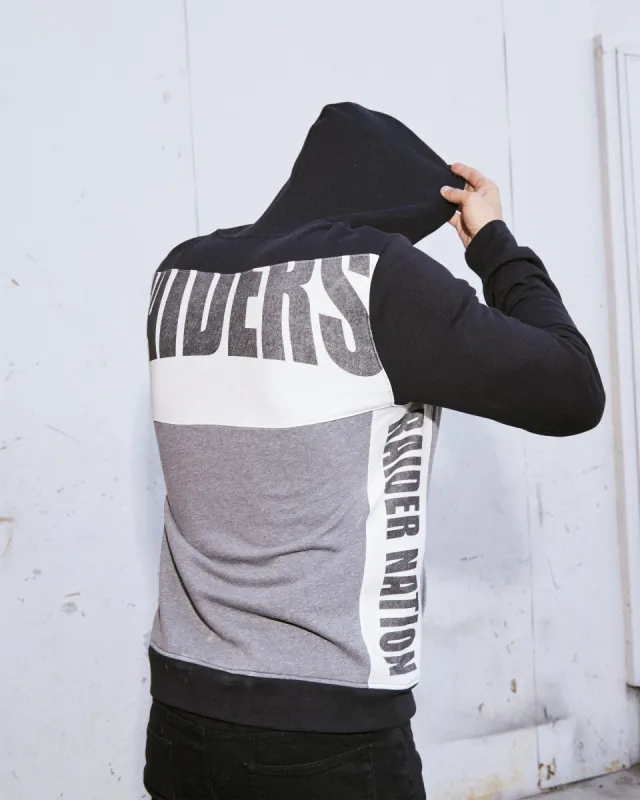 Men's Raiders Colorblock Hoodie sold by Junk Food Clothing