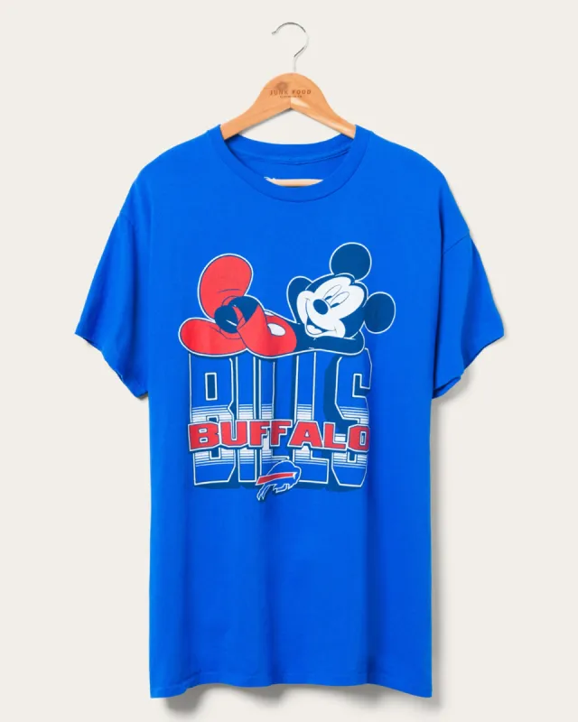 Buffalo Bills Mickey Kick Back Tee sold by Junk Food Clothing