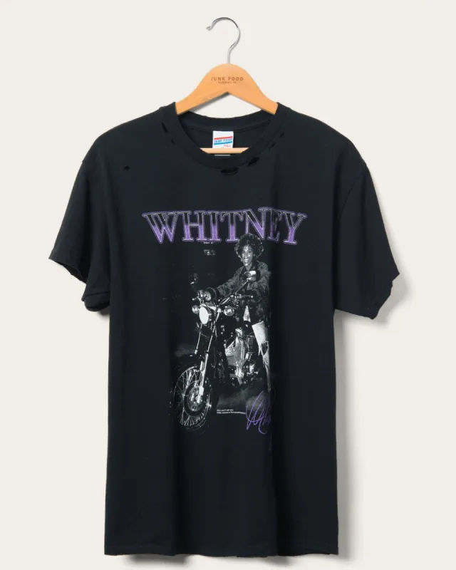 Whitney Houston Motorcycle Flea Market Destroy Tee sold by Junk Food Clothing