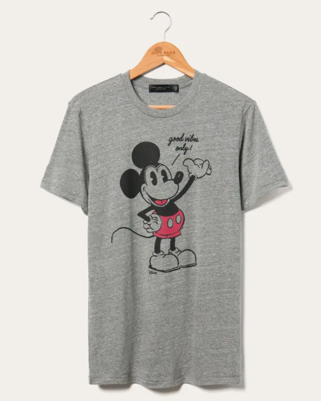 Mickey Good Vibes Only Vintage Tee sold by Junk Food Clothing