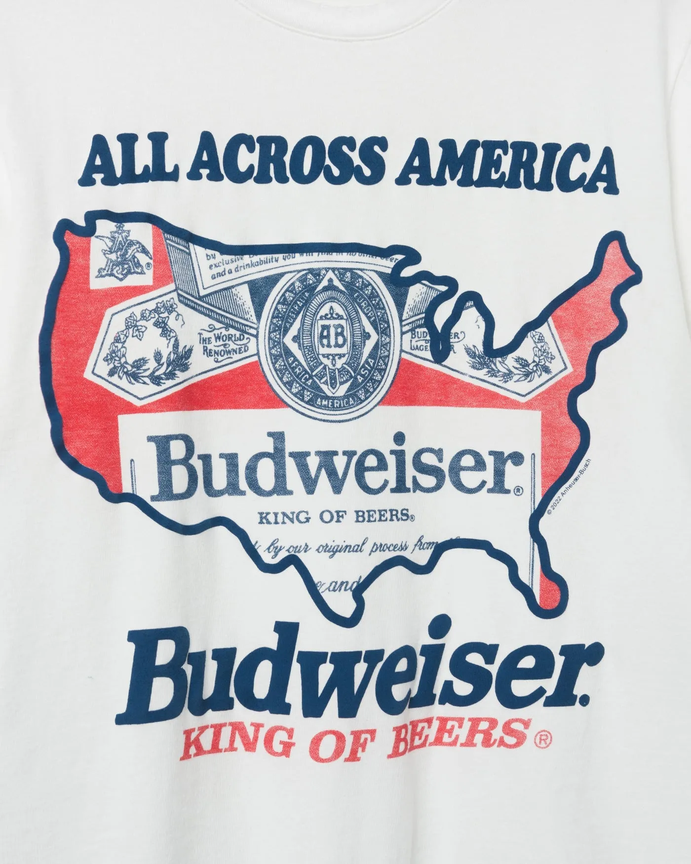 Budweiser Flag Logo Vintage Tee sold by Junk Food Clothing product image thumbnail 4