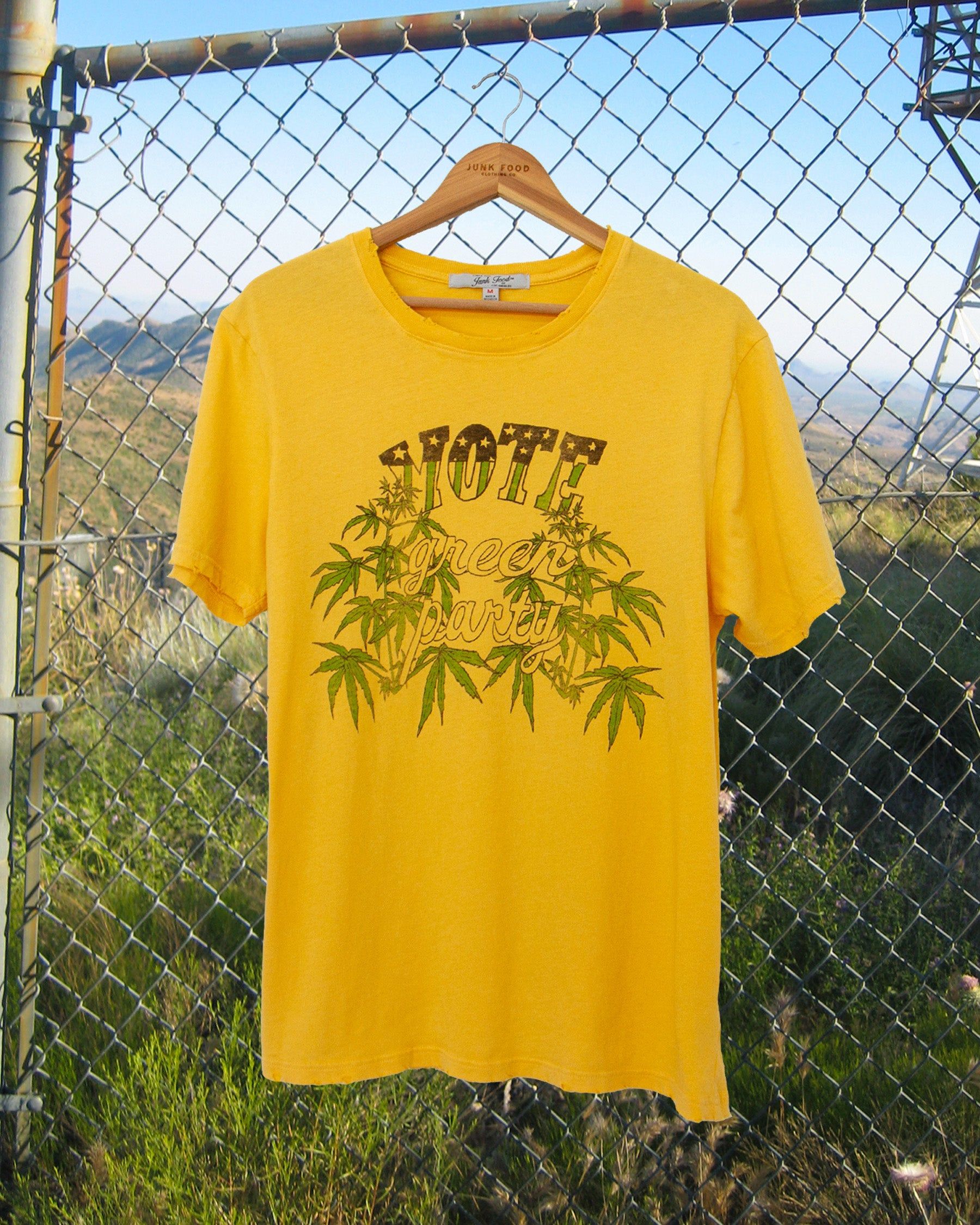 MENS VOTE GREEN PARTY TEE sold by Junk Food Clothing product image thumbnail 2