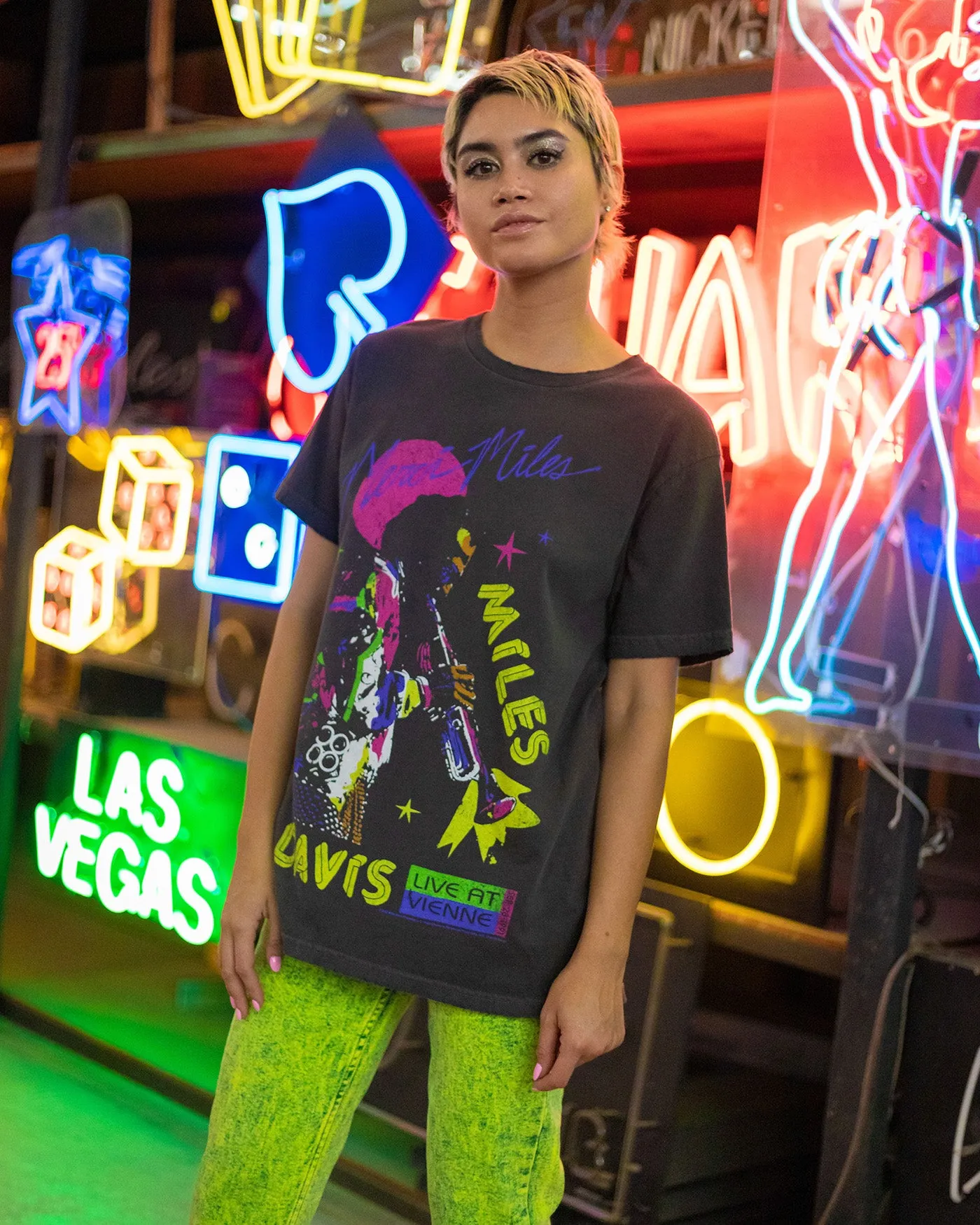 Miles Davis Merci Miles Vintage Tee sold by Junk Food Clothing product image thumbnail 2