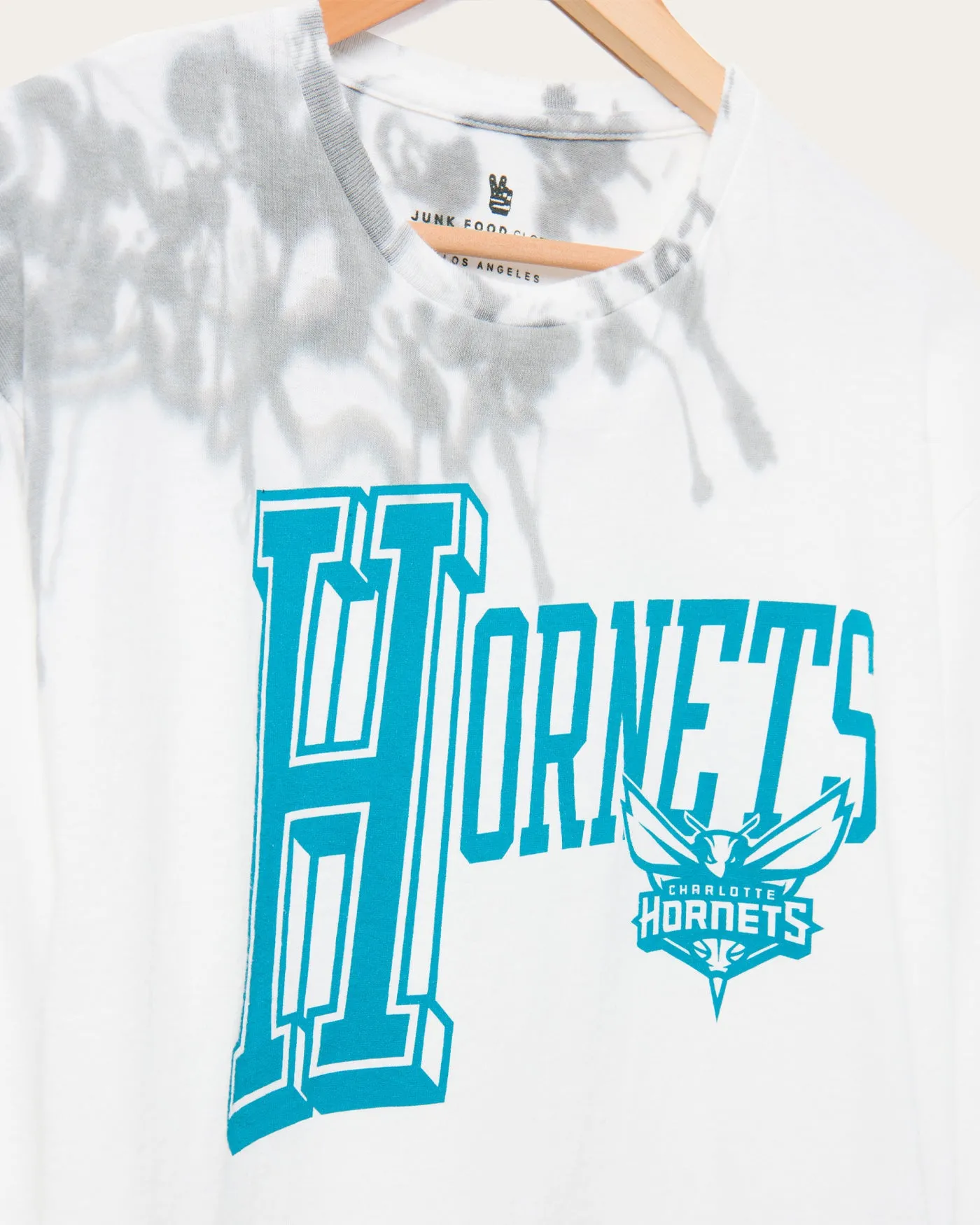 NBA Charlotte Hornets Tie Dye Flea Market Long Sleeve Tee sold by Junk Food Clothing product image thumbnail 4