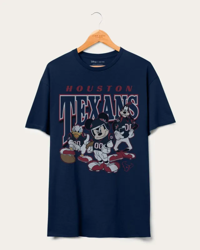 Texans Disney Huddle Up Tee sold by Junk Food Clothing