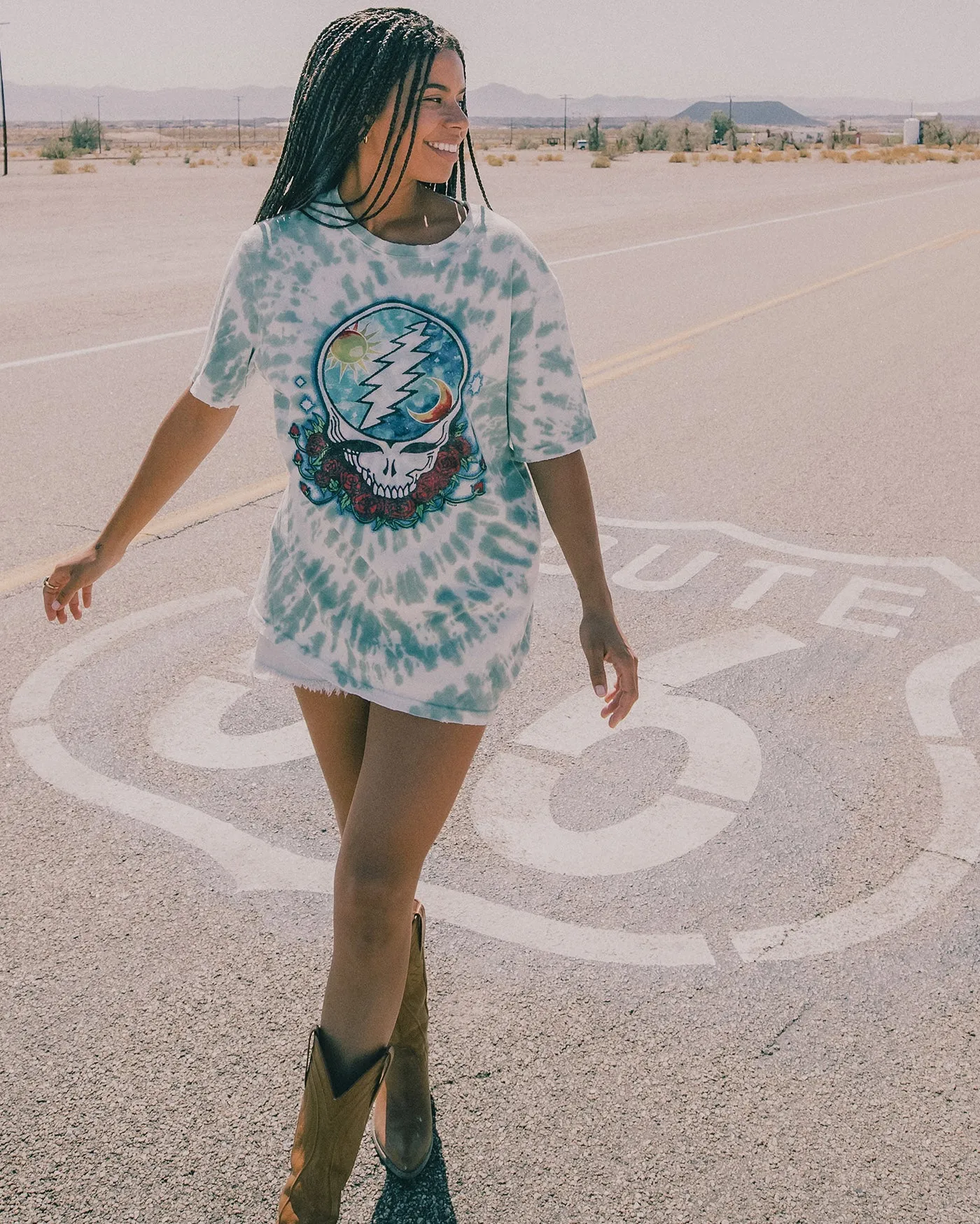 Grateful Dead Sun Moon Vintage Tee sold by Junk Food Clothing product image thumbnail 3