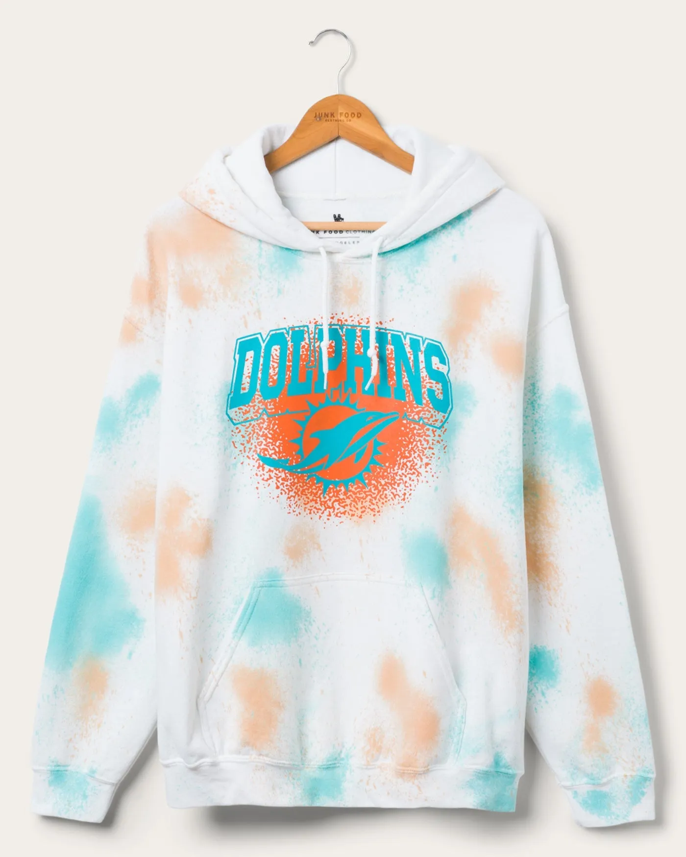 Dolphins Tie Dye Hoodie sold by Junk Food Clothing