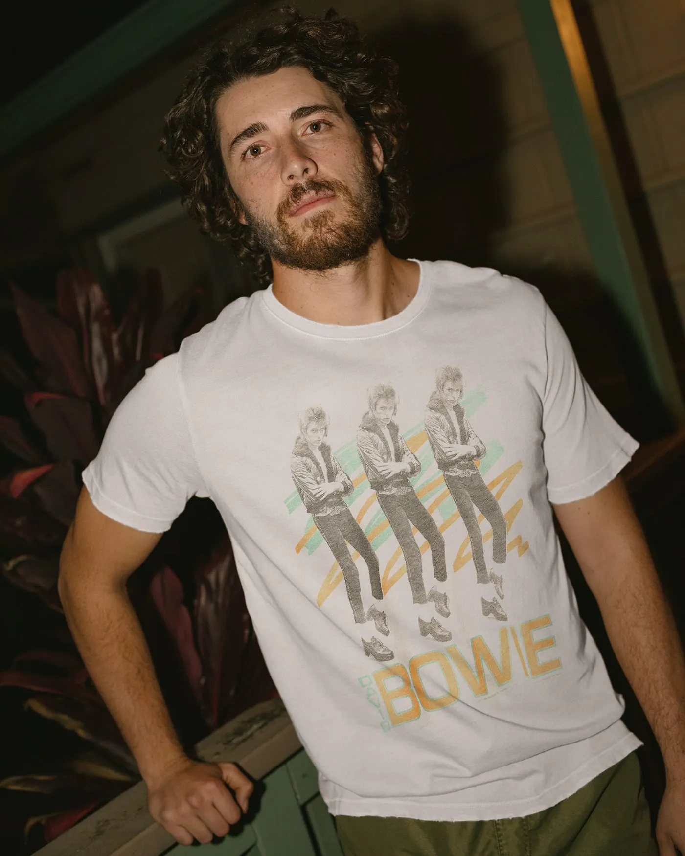 Triple David Bowie Vintage Tee sold by Junk Food Clothing product image thumbnail 2