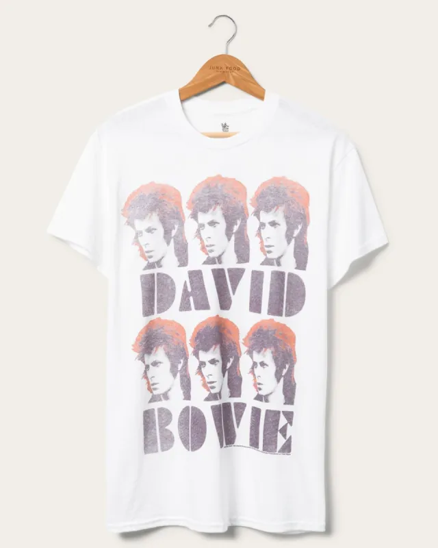 David Bowie Faces Vintage Tee sold by Junk Food Clothing