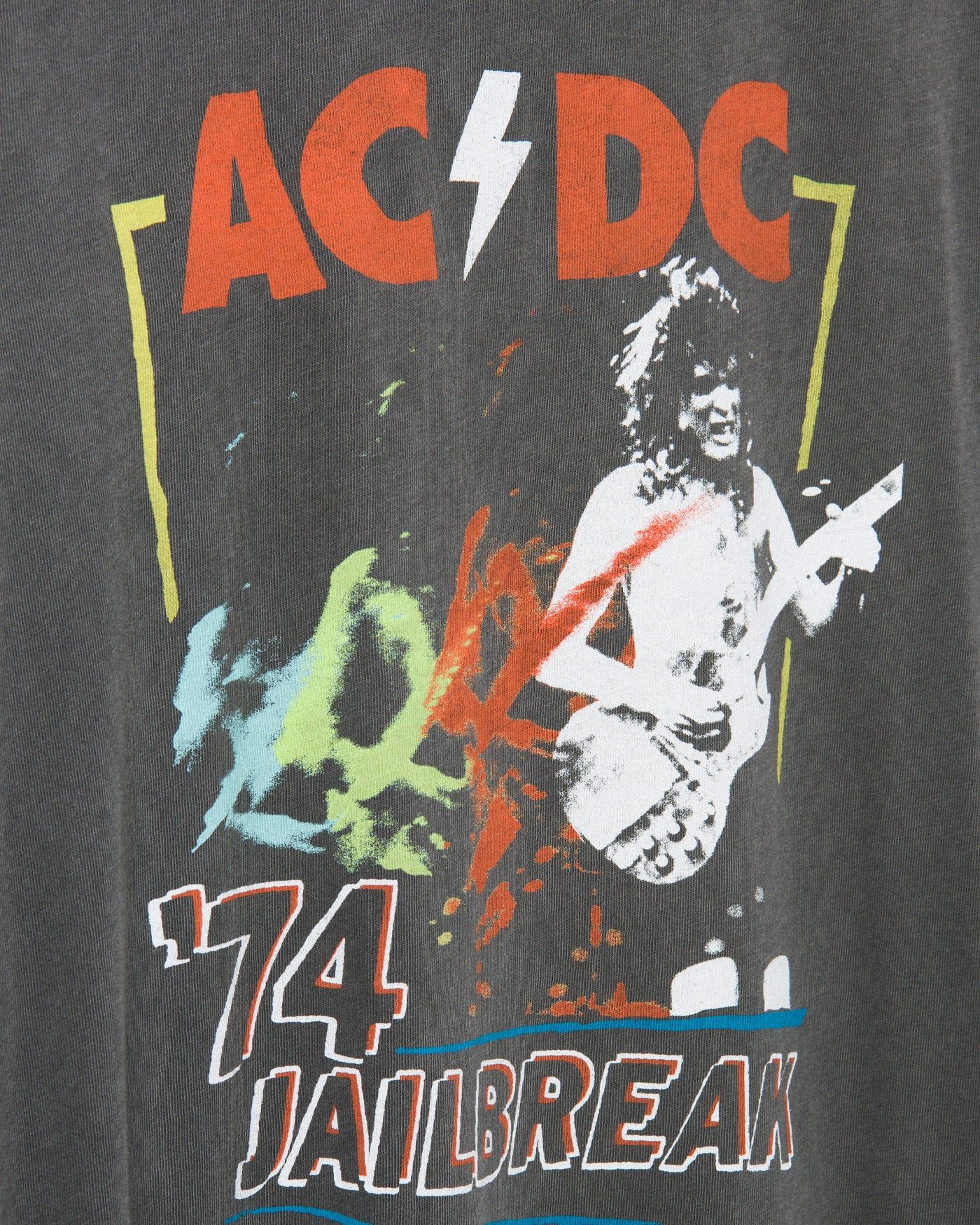 AC/DC '74 Jailbreak Vintage Tee sold by Junk Food Clothing product image thumbnail 4