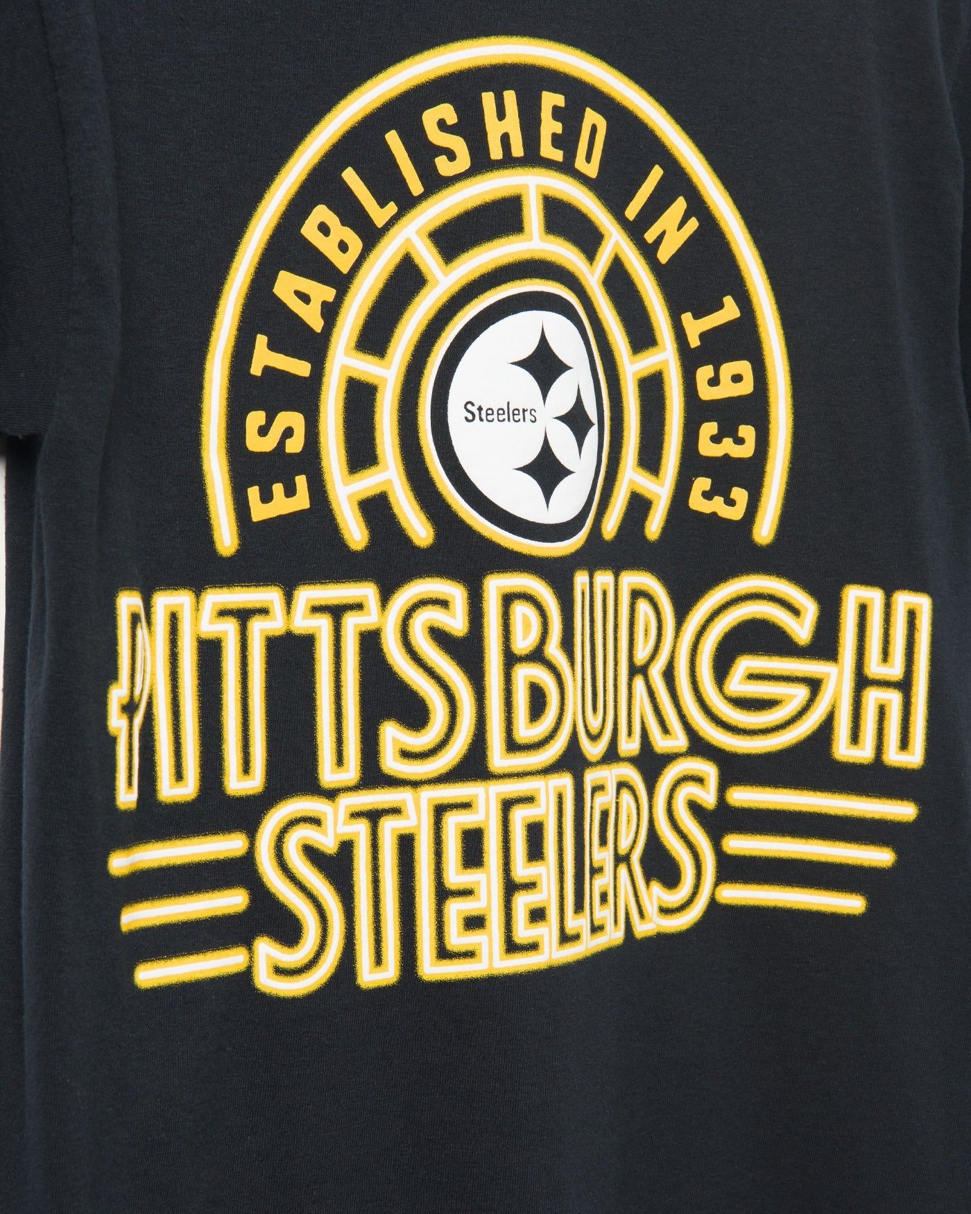 Steelers Neon Glow Fan Tee sold by Junk Food Clothing product image thumbnail 4
