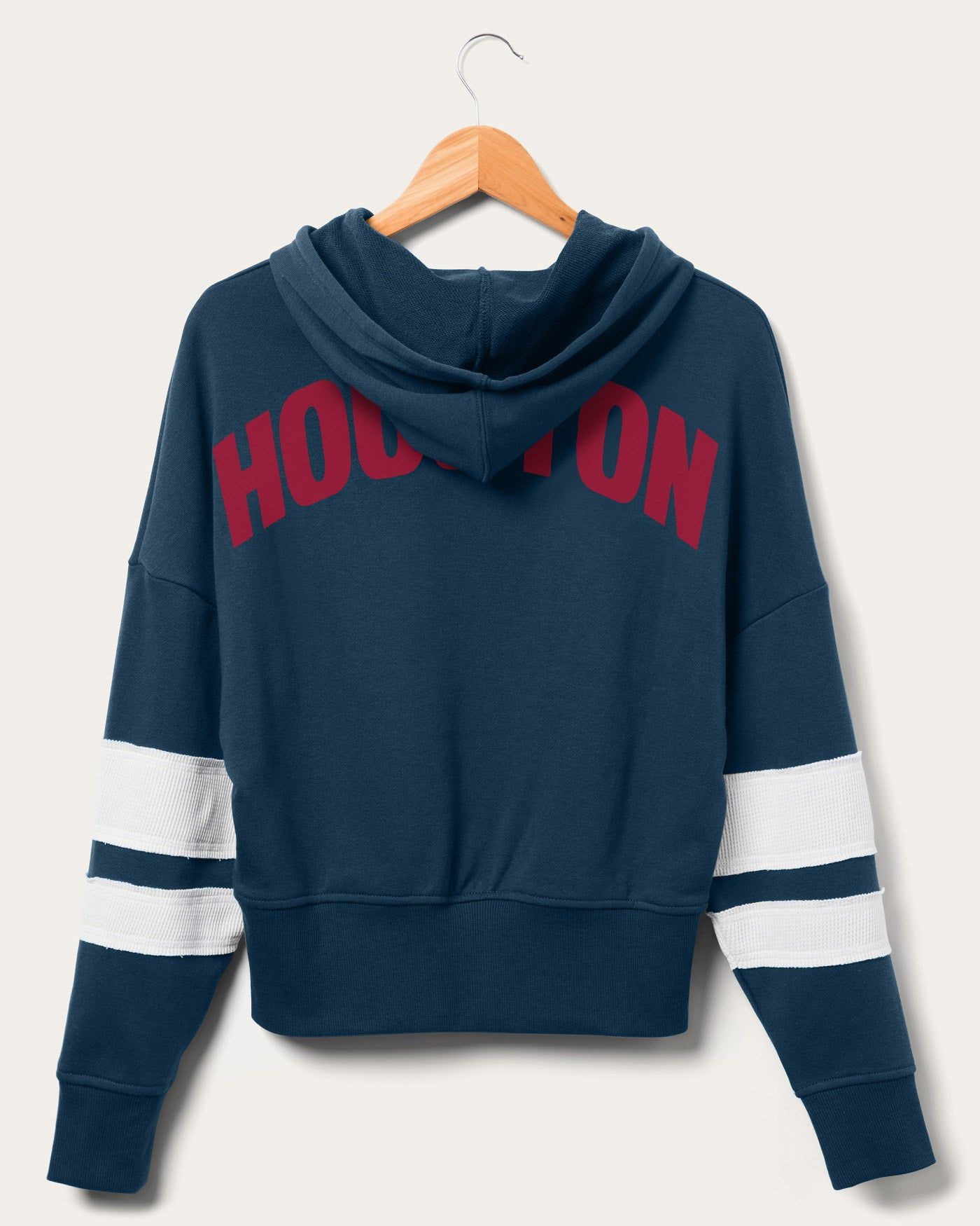 WOMENS TEXANS SIDELINE STRIPED FLEECE sold by Junk Food Clothing product image thumbnail 3
