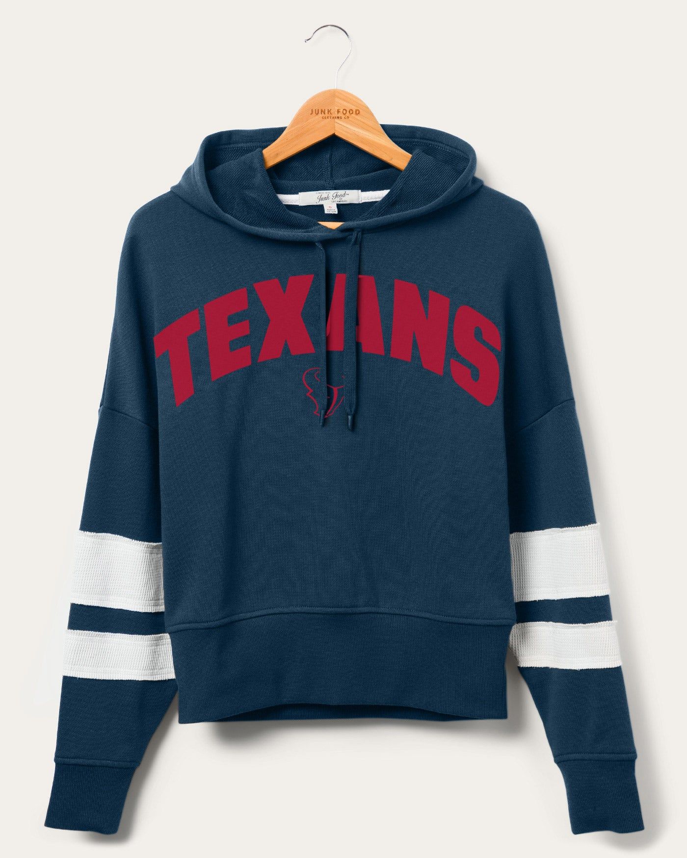 WOMENS TEXANS SIDELINE STRIPED FLEECE sold by Junk Food Clothing