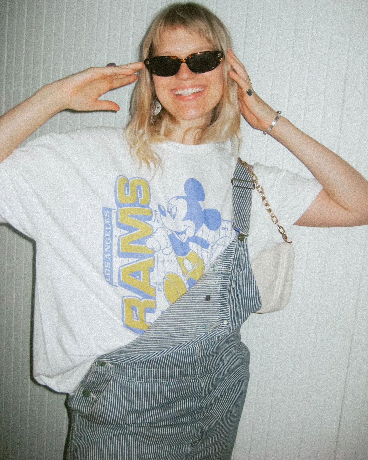 Los Angeles Rams Mickey Field Tee sold by Junk Food Clothing product image thumbnail 3