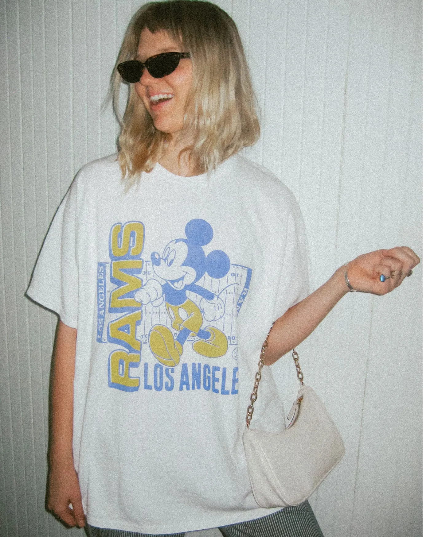 Los Angeles Rams Mickey Field Tee sold by Junk Food Clothing product image thumbnail 2