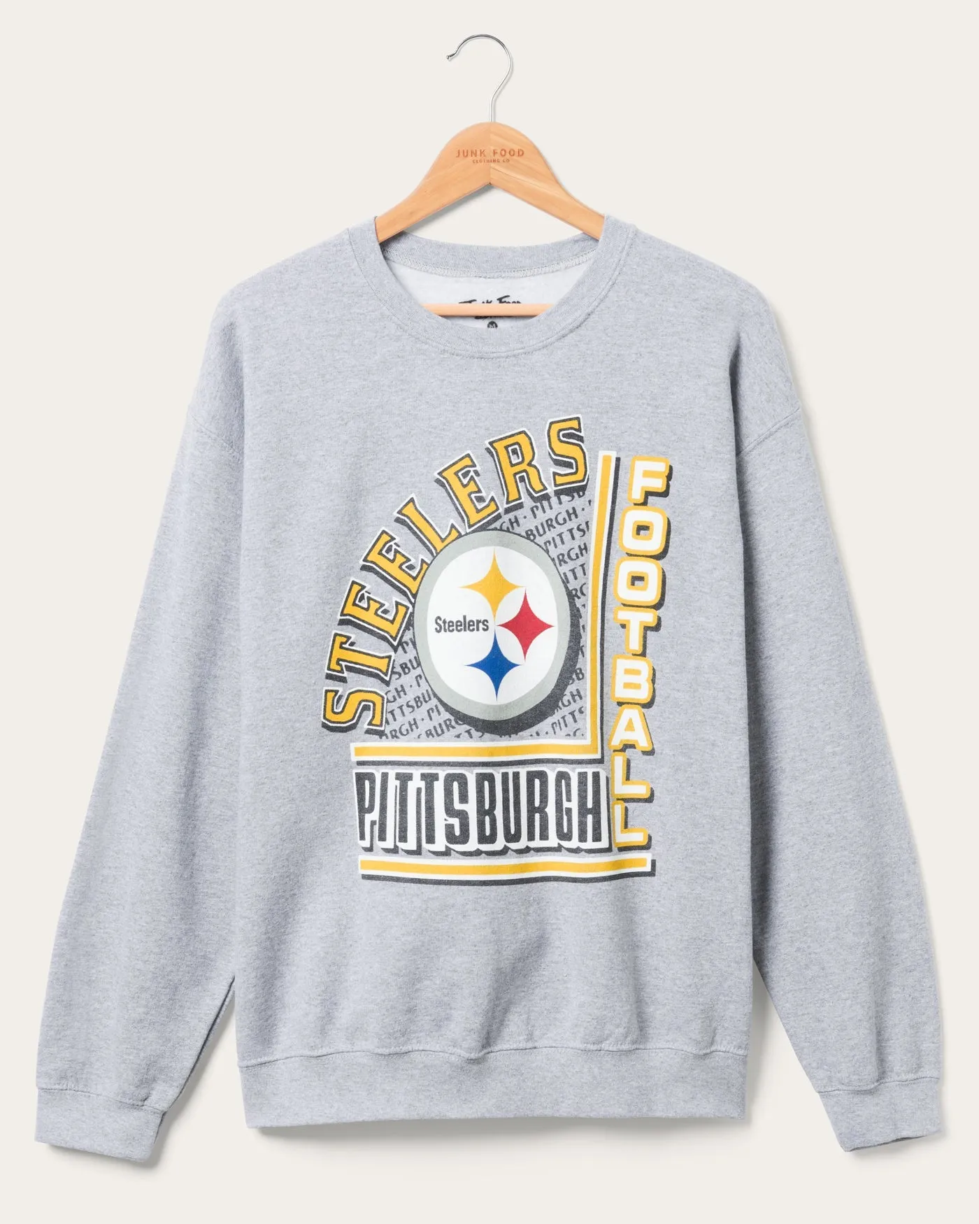 Pittsburgh Steelers Backfield Crew Fleece sold by Junk Food Clothing