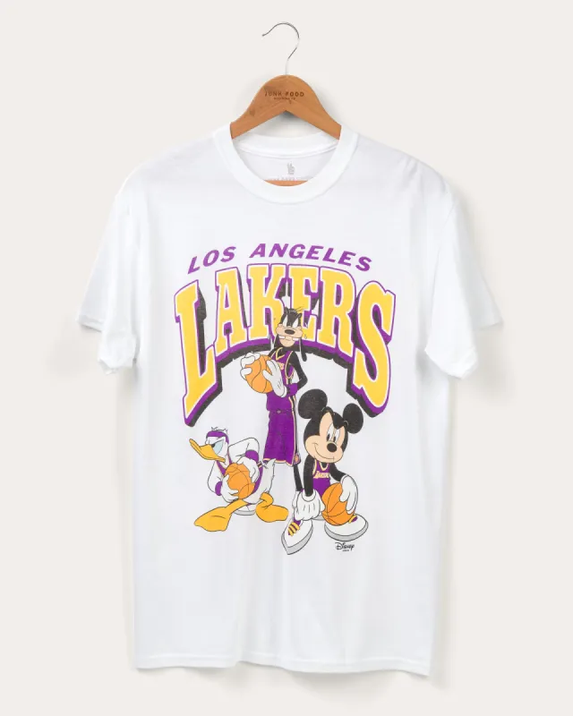Los Angeles Lakers Mickey Squad Tee sold by Junk Food Clothing