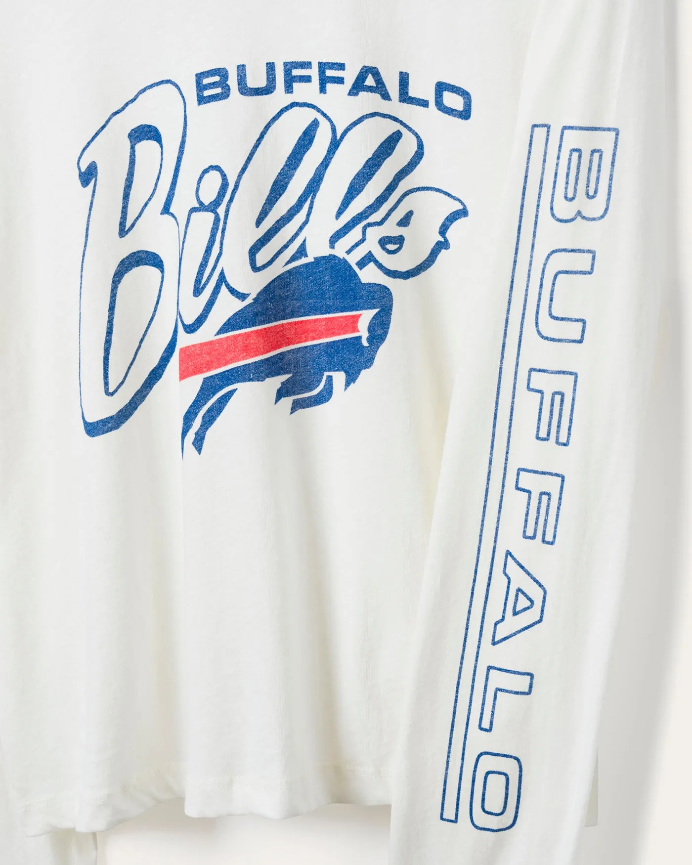 Women's Buffalo Bills Touchdown Long Sleeve Crop Tee sold by Junk Food Clothing product image thumbnail 3