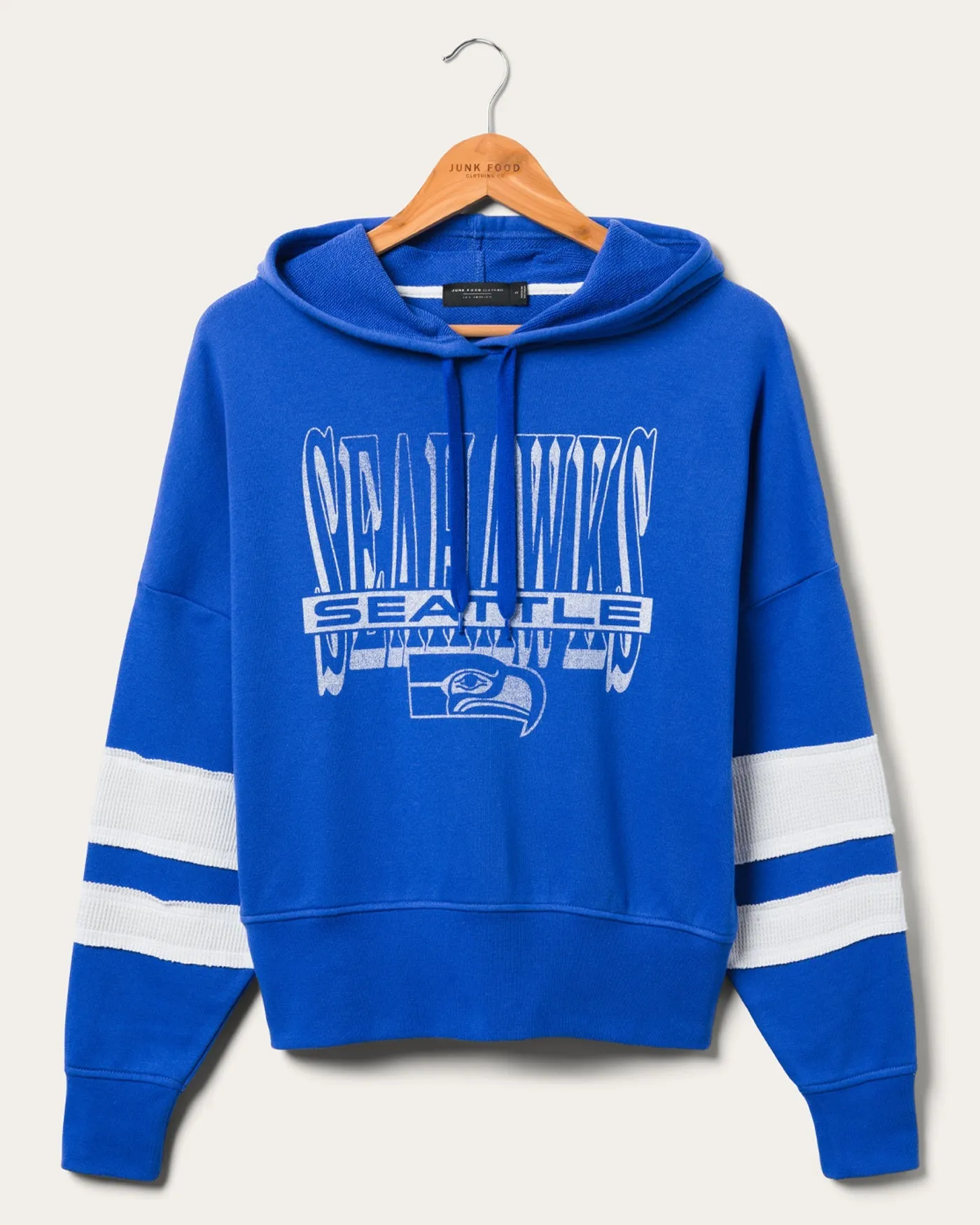 Women's Seahawks Stripe Hoodie sold by Junk Food Clothing