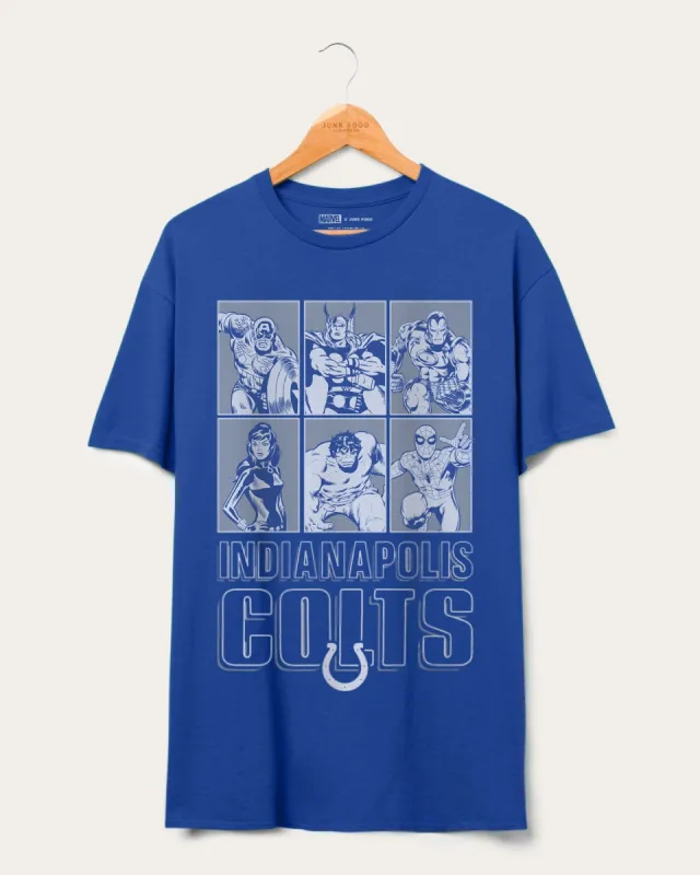 Colts Marvel The Avengers Line Up Tee sold by Junk Food Clothing