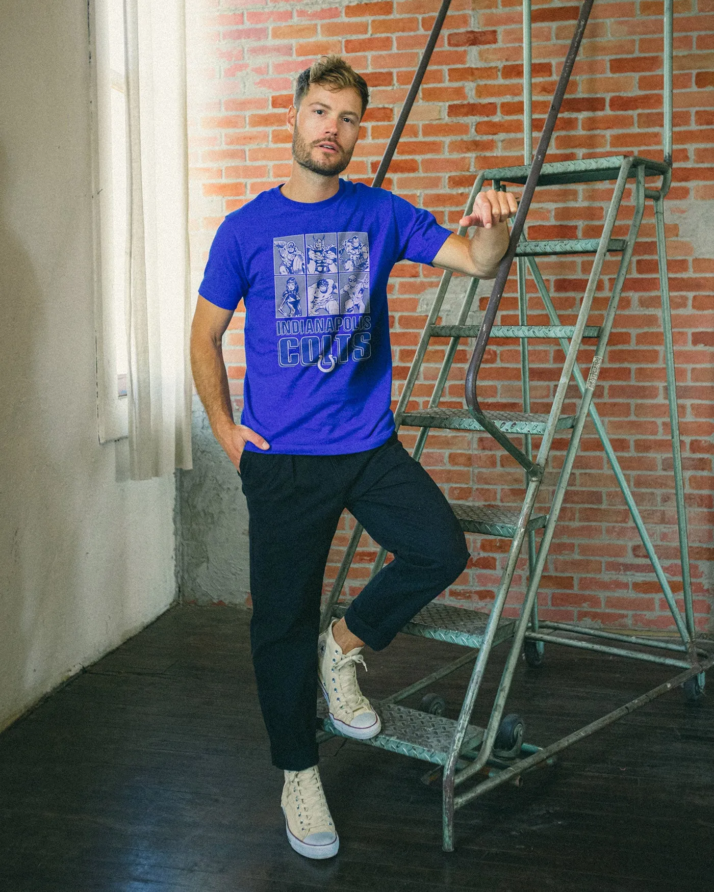 Colts Marvel The Avengers Line Up Tee sold by Junk Food Clothing product image thumbnail 2