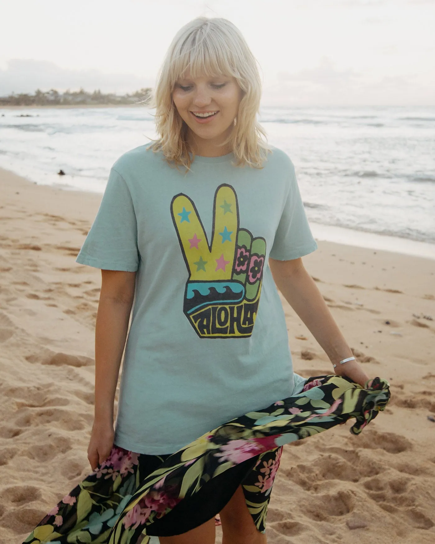 Aloha Color Vintage Tee sold by Junk Food Clothing product image thumbnail 2