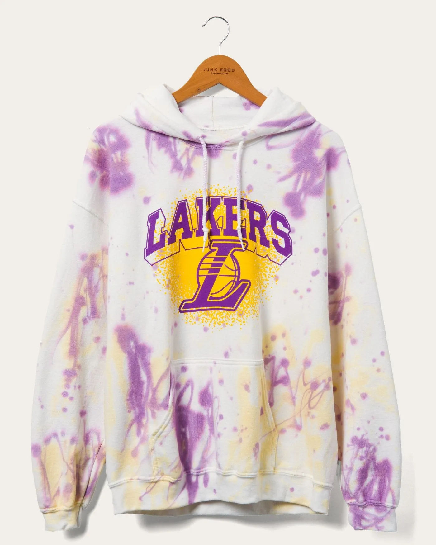 NBA Los Angeles Lakers Tie Dye Hoodie sold by Junk Food Clothing