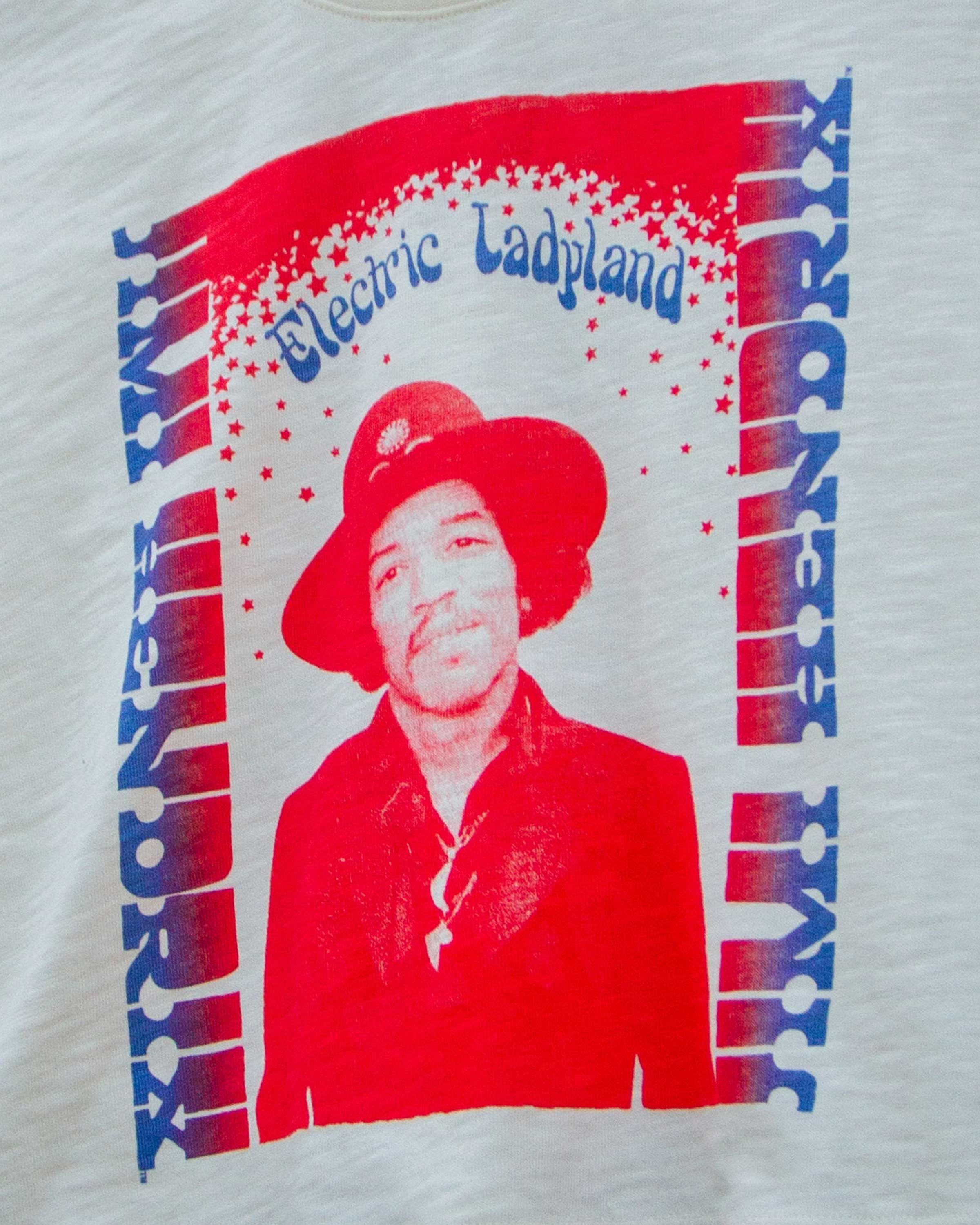 Women's Jimi Hendrix Cry Of Love Poster Crop Slub Tee sold by Junk Food Clothing product image thumbnail 2