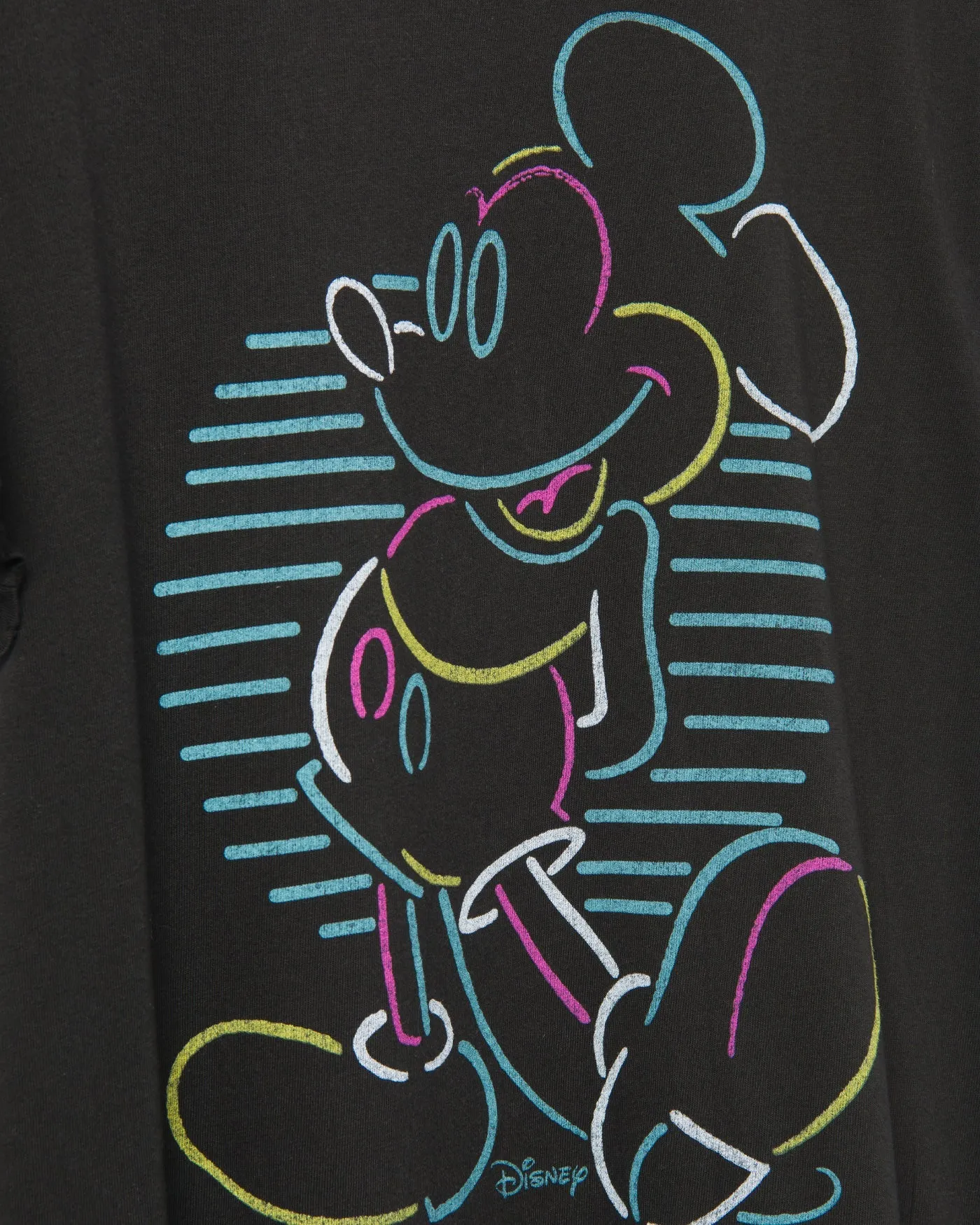Mickey Neon Pose Vintage Tee sold by Junk Food Clothing product image thumbnail 4