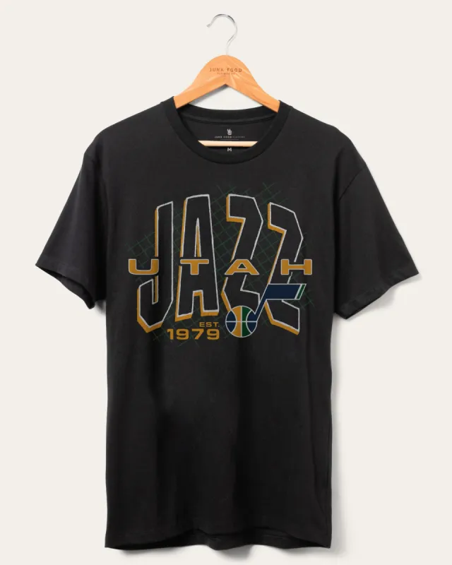 Unisex NBA Jazz Playground Tee sold by Junk Food Clothing