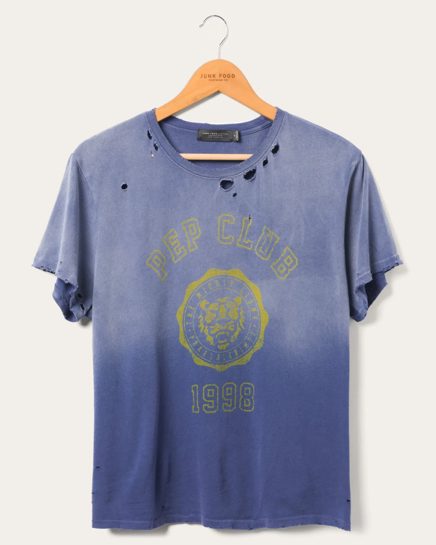 Women's Pep Club Vintage Destroy Tee sold by Junk Food Clothing