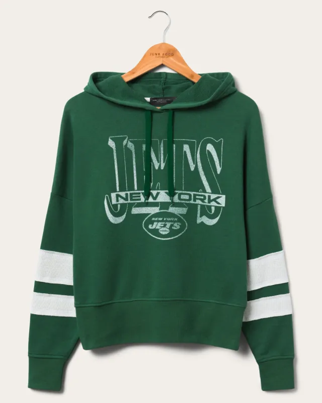Women's New York Jets Stripe Hoodie sold by Junk Food Clothing
