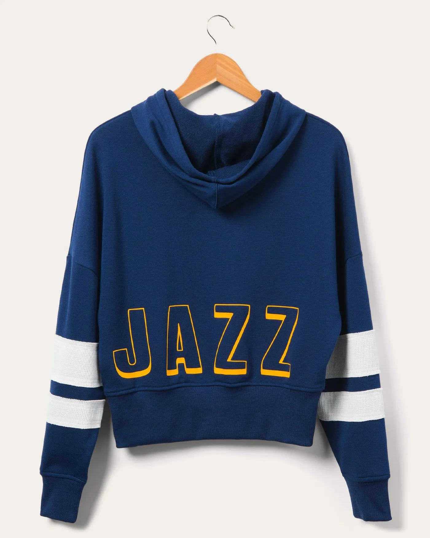 Women's Jazz Overtime Striped Fleece Hoodie sold by Junk Food Clothing product image thumbnail 2