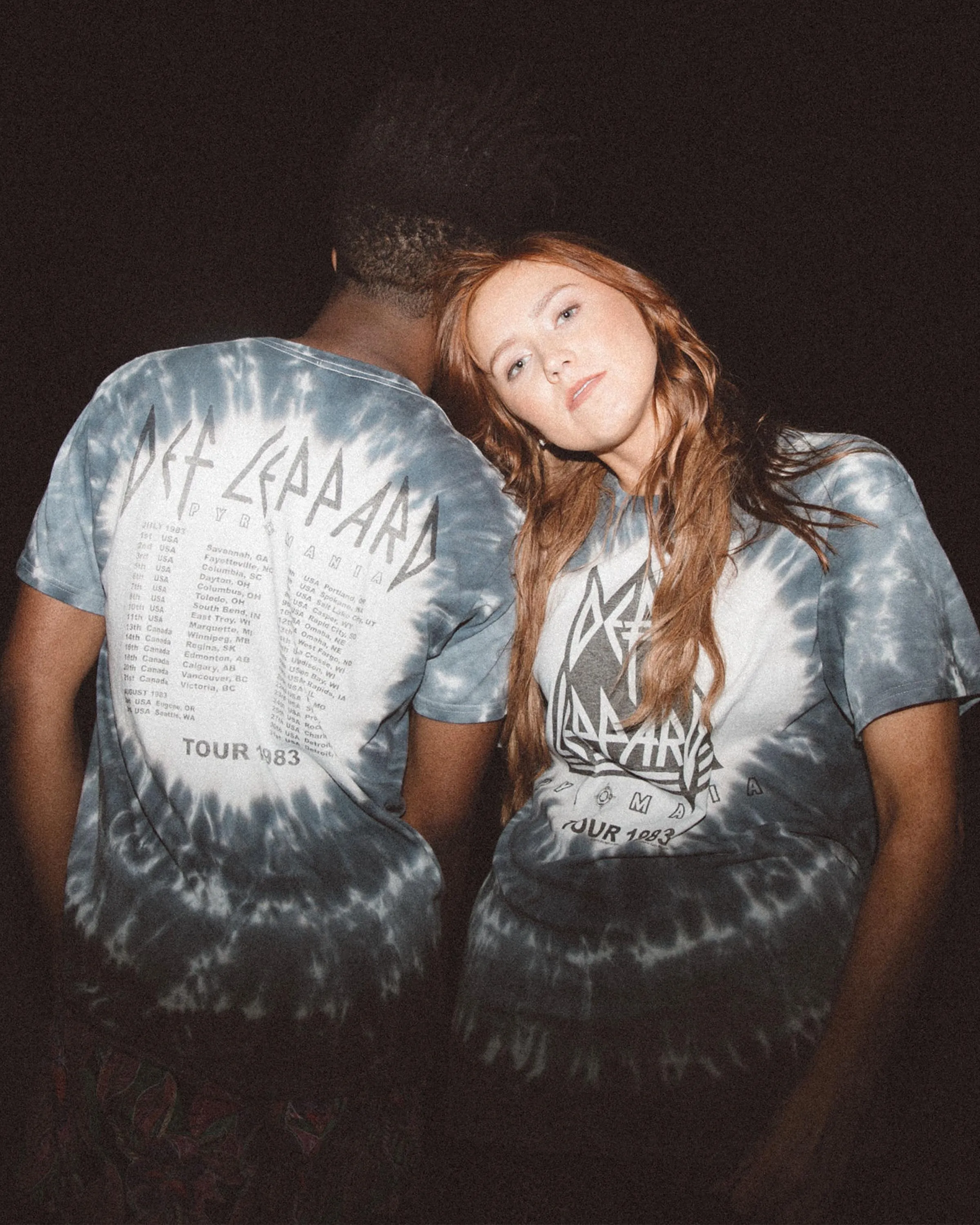 UNISEX DEF LEPPARD PYROMANIA TIE DYE FLEA MARKET TEE sold by Junk Food Clothing product image thumbnail 3