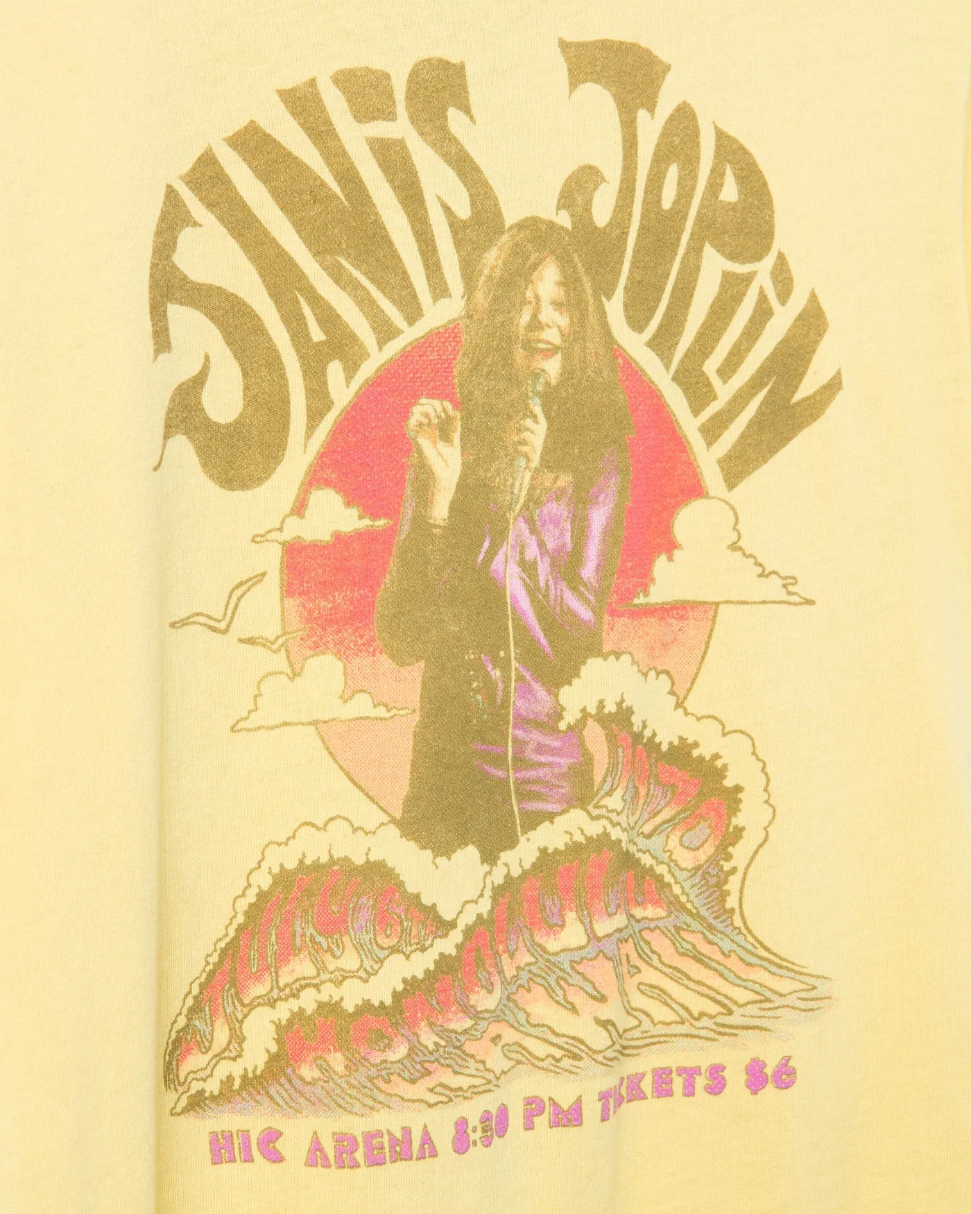 Women's Janis Joplin Honolulu Vintage Tee sold by Junk Food Clothing product image thumbnail 4