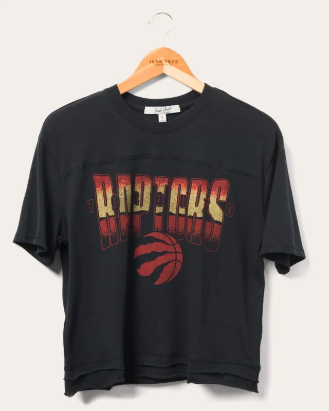 Women's Raptors Courtside Cropped Tee sold by Junk Food Clothing